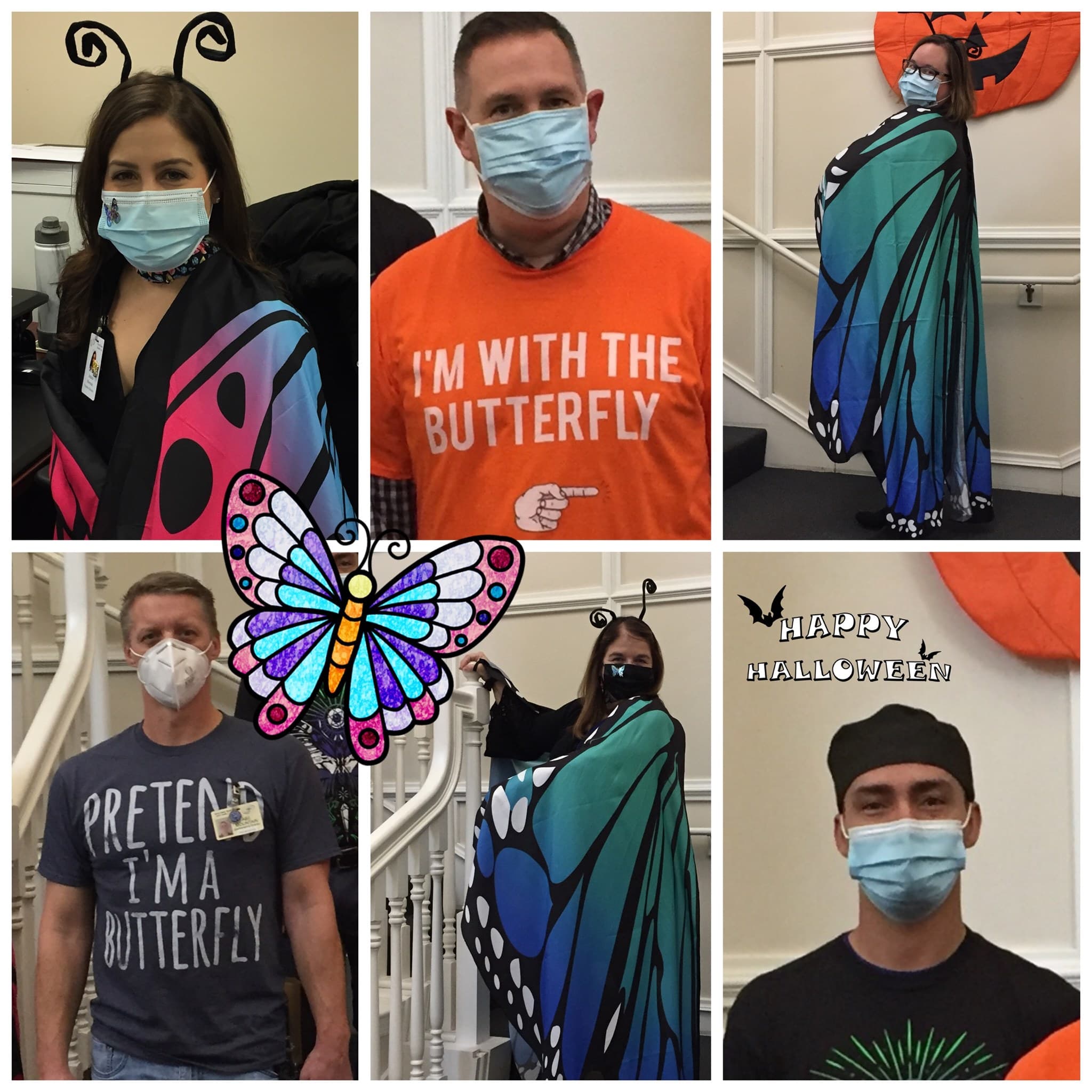 Staff on Halloween
