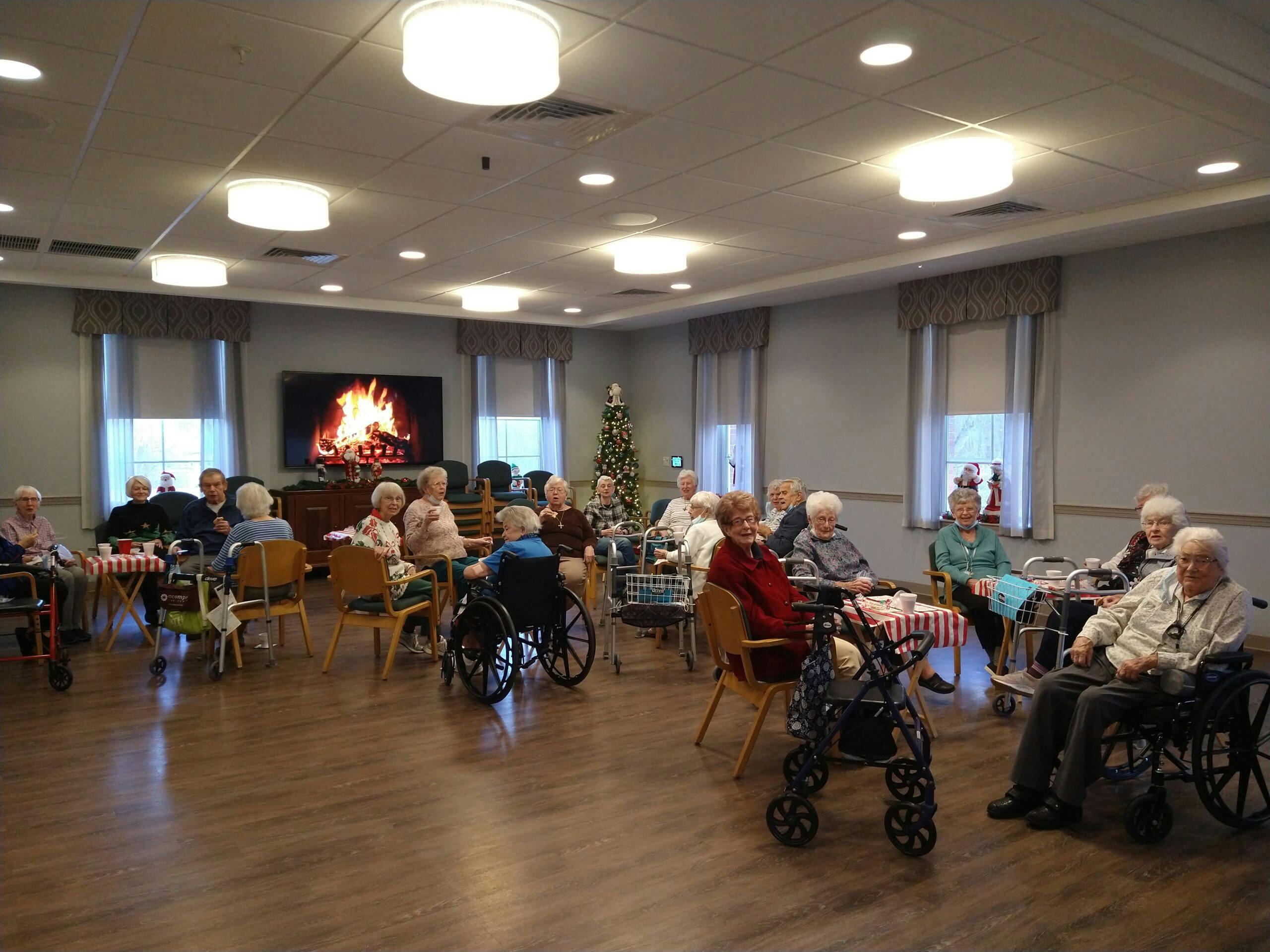Residents Gather For Post Decorating Festivities