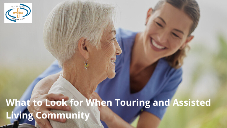 What to look for when touring an assisted living community.