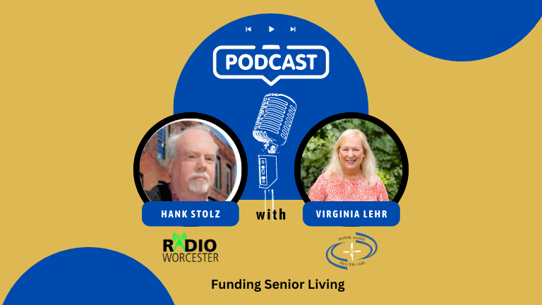 Podcast, 4-2023 Funding Senior Living Banner (768 × 432 px)